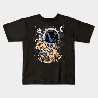 Astronaut Horse Vechain VET Coin To The Moon Crypto Token Cryptocurrency Blockchain Wallet Birthday Gift For Men Women Kids Kids T-Shirt